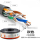 Meng Qianer (Mexemina) Clase 6 Gigabit Cable de red dual C6 Decoración del hogar Decoración del hogar Cable de banda ancha de banda ancha de banda ancha de alta velocidad Super Six Cable de red protegido QS6169 Cable desnudo 305m