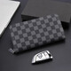 
SZNR luxury new wallet men's long zipper clutch bag multi-card position large-capacity card clip bag plaid twill hand grab bag black-plaid 20CM*10CM*3CM