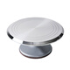 Xuan Shuang Jade Rabbit Cake Turntable Turntable Baking Decoration Table Special Mold Rotating Aluminum Alloy Glass Tray Birthday Complete Tools Pink Basic Model 10 Inch