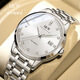 Aiwochi Swiss Brand IW Watch Watch Mechanical Watch Mechonical Mudicion Totalmente automático Impermeable Pareja Luminosa Pareja [Movimiento importado] 683 White White para hombres - Grabado gratuito