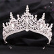Shijun (SHIJUN) 18-year-old adult ceremony crown headdress new Korean rhinestone bride with makeup photography dress wedding dress birthday host ratio silver purple