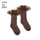 
jnby by JNBY Jiangnan cloth children's clothing high-tube socks mesh fashionable casual cute autumn and winter girls and children 6O8N13540 219/brown coffee 30