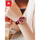 Olius 2025 Neue Schweizer Top Ten Brand -Uhren für vollautomatische mechanische Uhren von Frauen, die Top Ten Ten Uhren, Gürtel, wasserdicht 6636 Elegant Blau [Lederband]