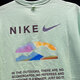Nike kurzärmeligte T-Shirt Herren Sommer New Sportswear Modetrend gedruckt runden Hals halbärmeliges Hemd Casual Top HF6172-376/Green Cotton M.