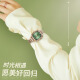 Star Emperor's Counter Importierte Bewegung Watch für Frauen modisch leuchten Luxus vollautomatischer Quarzwache Diamond -Set Einfache wasserdichte Uhr für die importierte Bewegung von Girlfriend Star Emperor TL1105 Frauen Uhr - Dark Green