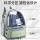 Beni pet backpack cat bag pet dog backpack net infrared bag breathable high-end cat backpack space capsule portable cat bag green space capsule upgraded thickened non-collapse 18Jin [Jin equals 0.5 kg]
