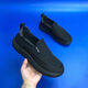 Feilixidi canvas shoes lightweight men's shoes thick sole comfortable one-foot loafers black cloth shoes men's black upgraded version 41
