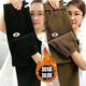 
Han Qiumeng plus velvet without velvet Chenille pants for women in autumn and winter harem pants loose and slim Martin pants high waist strip fleece trousers 9922# Yao Black [added velvet] Thickened S Recommended 90Jin [Jin equals 0.5 kg]