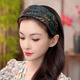 Shijun (SHIJUN) gray-hair-covering headwear for daily wear, high-end summer outlet discount store, removed from the cabinet and leaked, Chinese-style wide-brimmed hair, black retro Chinese-style headband