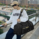 Weinarden travel bag men's large-capacity fitness bag women's short-distance business trip backpack backpack dry and wet separation portable luggage bag black
