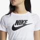 Nike Nike Women's Big Hook Logo t-shirt rond respirant T-shirt à manches courtes Sports Top BV6169 Blanc 100 S