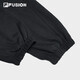 FILAFUSION trendy brand knitted trousers for men, winter loose cotton cuffed sweatpants, dark black-BK L 175/84A