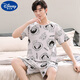 
Disney (Disney) big children's pajamas boys 12-15 years old, thin cotton short-sleeved shorts summer teenagers and junior high school students' home clothes dark gray Q1342 Garfield short-sleeved M size: 140-152CM 60-80Jin [Jin equals 0.5 kg]