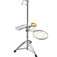 
The sound of the thousand years multi-functional three-in-one gong drum cymbal stand one-to-two stainless steel drama instrument gong stand lifting and folding 1.4 meters thick stainless steel lifting pipe double hook gong stand