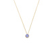 Buhesyt natural tanzanite 18 necklace light luxury amethyst agete Akado pendant natural tanzanite necklace tanzanite necklace
