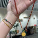 Ouyin Natural South Red Agate Necklace Millet Beads Clavicle Chain Sweater Chain Yellow God of Wealth Life Year Wealth Bracelet Chain Universal Chain South Red Necklace