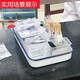 
Hospital blood draw room workbench storage enamel tray white porcelain square tray laboratory rectangular tray enamel tray 3524