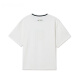 LACOSTE 法国鳄鱼SMILEY联名男士卡通休闲宽松笑脸圆领短袖T恤TH9227 70v/米白色 3/170