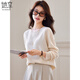 She enjoys 100% pure wool sweater women's round neck sweater warm top autumn and winter inner layering sweater T144Z8004