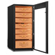 Bulldog cigar cabinet, constant temperature and humidity, ammonia removal, variable frequency compressor, cigar moisturizing, red wine cabinet, humidity control, imported energy-saving box, naked cigarette cabinet with fingerprint lock, WIFI remote VC428, fourth generation PLUS fingerprint password lock WiFi+VC428 black