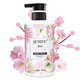Extracto de planta de fragancia de la flor de cerezo QCHZOC, gimazos del cabello, suavidad y champú nutritivo, fuerte champú hidratante de raíz 500ml