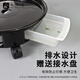 Jiuqian Valley movable flower pot tray with pulley base round plant water connection tray 3# white inner diameter 26.5cm 9195