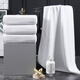 Shantou Lincun Hotel Special Pure Cotton White Bath Towel Extra Large and Thickened 2023 New Cotton Large Towel Beauty Salon Customized 1000g 32 Strand Cotton Encrypted 200*100 0x0cm