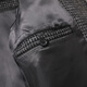 Sept vestes de loup collier masculin collier veste en laine d'hiver pour hommes en noir et blanc petit plaid en laine de vent de vent.