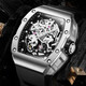 Bugatti (Bonest Gatti) Watch Herren Deutsch vollautomatische mechanische Uhr Luminous hohle wasserdichte Saphir-Fass-Fass-Typ-Uhr-Uhr Phantom 9905-A3 Ausgezeichnetes Gold [gleiches Modell in Einkaufszentrum]