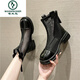 Woodpecker summer new mesh martin boots for women ins trendy thin beige hollow breathable mesh boots fashionable sand boots beige 35