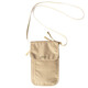 MOBIGARDEN ID Bag, multi-storey storage passport bag, RFID anti-theft shoulder bag, sand and stone color