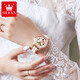 Olevs Swiss Certified Brand Watches für Frauen mechanische Uhren Vollautomatisch leuchtend wasserdichte Frauen Uhren Fashion-Uhren für Frauen OLEVS-6622 CERAMIOMIOKE WHITE Butterfly