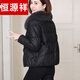 Hengyuanxiang Genuine Leather 2025 Winter New Fox Fur Collar Haining Fur Sheepskin Leather Jacket Down Jacket Women's Short Haining Leather Jacket Women's Genuine Leather Black Genuine Leather Jacket Top Ten Ranking L Code 110Jin Jin is equal to 0.5kg -120Jin Jin is equal to 0.5kg