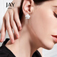 Jay flower earrings for women, niche design earrings, light luxury fashion earrings, birthday gifts for girlfriends and besties