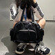 阿迪达斯 （adidas）三叶草运动休闲复古PU单肩斜挎手拎包JV9277 黑色JV9283