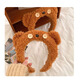 Oein Universal Studios Headband Little Bear Tim Bear Next Day Delivery Female Cute Face Wash Headband Headband Bear Bag Cartoon Universal Tim Bear Headband with Nose