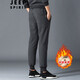 Jeep Spirit Casual Hosen für Männer Winter Neue Männer verdickte Lammhose und samtig verdickte Baumwollhosen gerade lose Hosen 866 Grau 3xl (145jin [Jin entspricht 0,5 kg] -160jin [Jin gleich 0,5 kg])