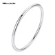 Miss JuJu platinum bracelet women's glossy pt950 platinum ring bracelet semi-solid PT950 inner diameter 60mm weight 9.91 grams thick 2.8mm