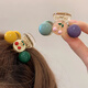 Xiang Wan Hairpin 2-piece Set Cherry Hairpin Female Cute Forehead Bangs Hairpin Clip Shark Clip Headwear Girl Birthday Gift