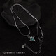 MOLC necklace men's versatile accessories boys clavicle chain niche simple trend pendant hip-hop pendant female birthday gift male L2389 Secret Lake Necklace