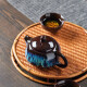 Longyin Longyin Ru Kiln Teapot Ceramic Teapot Kung Fu Tea Set Tea Maker Home Office Teapot Opening Slices Can Raise the Kiln and Transform into Sand Gold Teapot 225ml