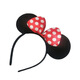 ENRMIIV Mickey headband bow children's performance headwear amusement park Minnie cute hairpin black ears Mickey Mouse summer black ears Mickey