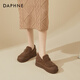 Daphne plus chaussures de haricot en molleton pour les femmes confort, un pied, chaussures en coton à la mode pour porter à l'extérieur 4623607172 Couleur de chameau 36