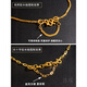 Yuyao double buckle head 18k gold extended chain pearl necklace bracelet extended color gold accessories anti-fall artifact rose gold 4.1 cm - 18k gold (double buckle) Chopard chain / about 1.5mm thick