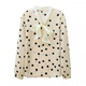 Changluzhu Knut Elgvin Leichte Luxus Innere Wear Polka Dot Chiffon -Hemd für Frauen Herbst Neues koreanisches Stil modische Schlankung Bow Aprikosenfarbe 9738# One Size