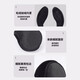 Thickened plus velvet enlarged earmuffs men's ear protection winter warm adult earmuffs over-the-ear warm earmuffs dark night black [warm and thickened 1