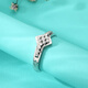 Yuan Shengfu's new PT950 exquisite rhombus imitation diamond platinum ring, women's large platinum fashion ring 4.31g