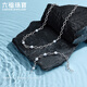 Lukfook Jewelry True Me Series Platinum 950 Seawater Pearl Platinum Bracelet as Gift GJT1TBB0004 Total Weight 10.91 Grams
