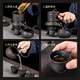 Zhengyang Purple Pottery Automatic Tea Set Office High-end Complete Set Lazy Kung Fu Cup Tea Tray Anti-scalding Teapot Business Gift Purple Pottery Automatic (Jumping Grain) 8 Cups + Tao Can Washable Long Beard Black