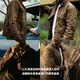 
Maden workwear American retro heavy canvas oil wax jacket for men Ami Kaji slim body clothes tough men's jacket autumn apricot tree palm (not washed) [men's high-end and handsome coat] 3XL